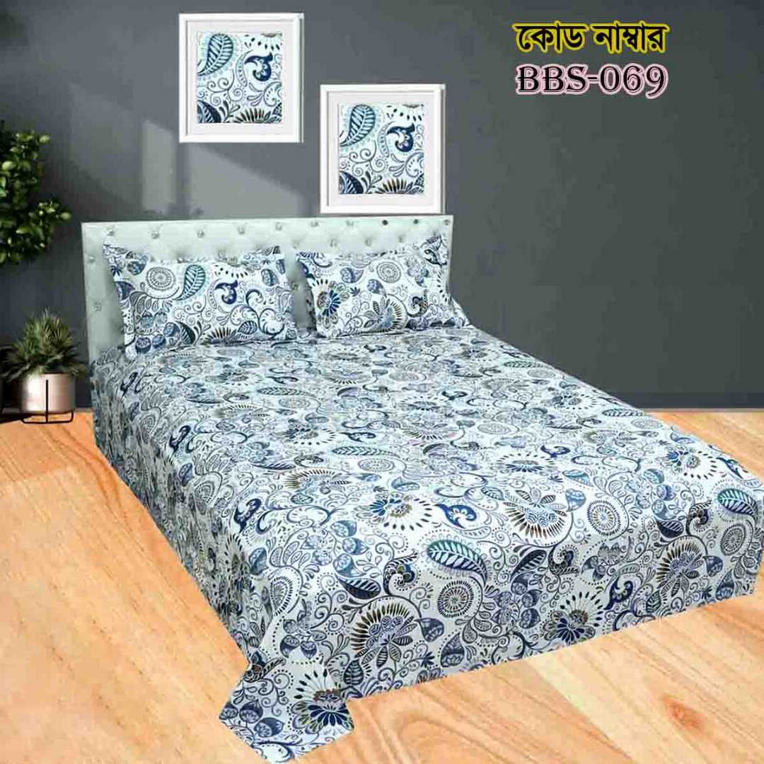 AC,HOME,TEX,King,Size,Bed,Sheet,with,Two,Pillow,Covers,Premium,Quality,100%,Twill,Cotton,Panel,Twill,Tuwel,Digital,Home,Text,Bed,Sheets,Premium,Quality,Double,size,bed,sheet,বেডশীট,বিছানার,চাদর