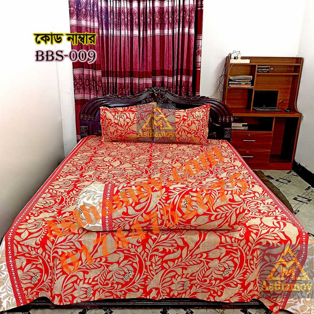 AC,HOME,TEX,King,Size,Bed,Sheet,with,Two,Pillow,Covers,Premium,Quality,100%,Twill,Cotton,Panel,Twill,Tuwel,Digital,Home,Text,Bed,Sheets,Premium,Quality,Double,size,bed,sheet,বেডশীট,বিছানার,চাদর