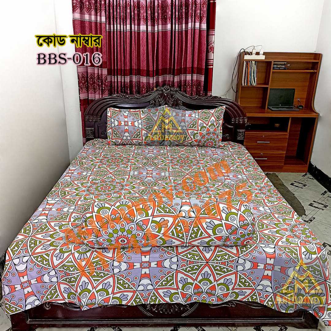 AC,HOME,TEX,King,Size,Bed,Sheet,with,Two,Pillow,Covers,Premium,Quality,100%,Twill,Cotton,Panel,Twill,Tuwel,Digital,Home,Text,Bed,Sheets,Premium,Quality,Double,size,bed,sheet,বেডশীট,বিছানার,চাদর