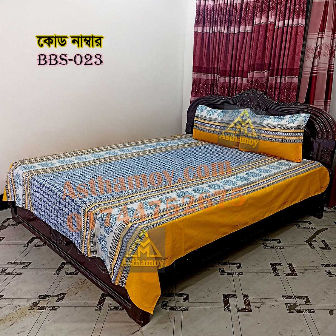 AC,HOME,TEX,King,Size,Bed,Sheet,with,Two,Pillow,Covers,Premium,Quality,100%,Twill,Cotton,Panel,Twill,Tuwel,Digital,Home,Text,Bed,Sheets,Premium,Quality,Double,size,bed,sheet,বেডশীট,বিছানার,চাদর
