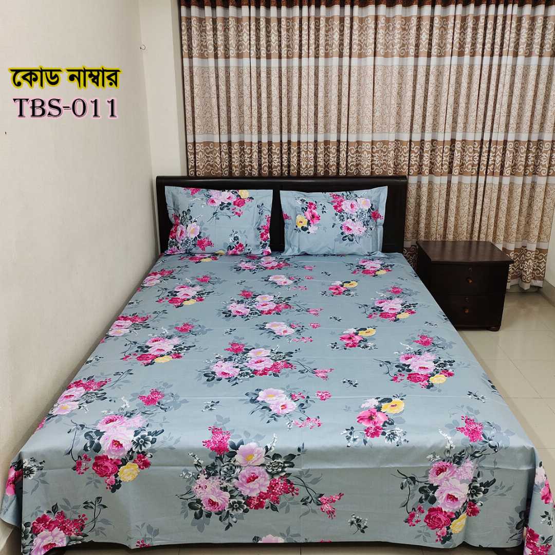 AC,HOME,TEX,King,Size,Bed,Sheet,with,Two,Pillow,Covers,Premium,Quality,100%,Twill,Cotton,Panel,Twill,Tuwel,Digital,Home,Text,Bed,Sheets,Premium,Quality,Double,size,bed,sheet,বেডশীট,বিছানার,চাদর