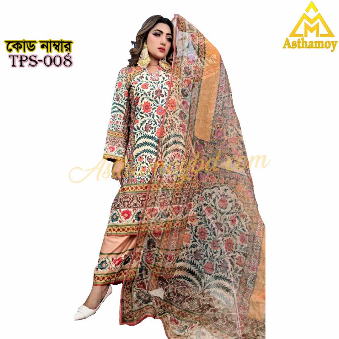 Digital,Printed,3,Piece,Set,Dress,For,Womens,Three,piece,3piece,unstitched,Party,Wear,Sarara,Sharara,Traditional,Fashion,Clothing,shalwar,kameez,arrivals,printed,kurti,শারারা,থ্রি-পিস,ড্রেস,Kamij