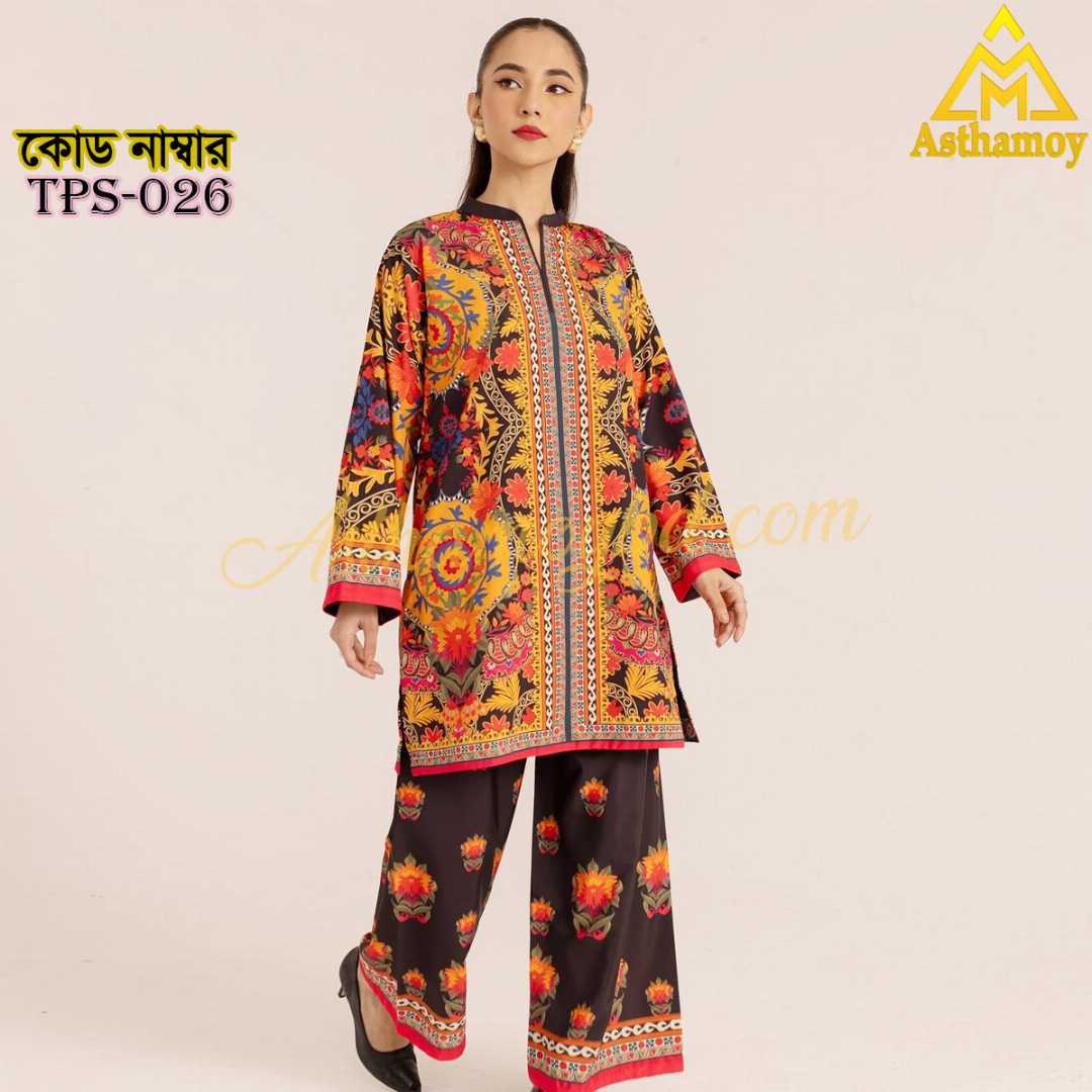Digital,Printer,2,Piece,Set,Dress,For,Womens,Three,piece,3piece,unstitched,Party,Wear,Sarara,Sharara,Traditional,Fashion,Clothing,shalwar,kameez,arrivals,printed,kurti,শারারা,থ্রি-পিস,ড্রেস,Kamij