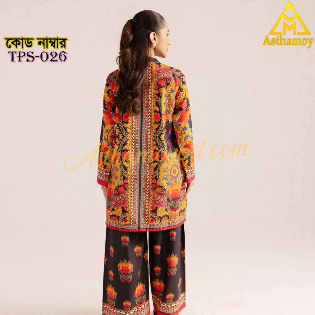 Digital,Printer,2,Piece,Set,Dress,For,Womens,Three,piece,3piece,unstitched,Party,Wear,Sarara,Sharara,Traditional,Fashion,Clothing,shalwar,kameez,arrivals,printed,kurti,শারারা,থ্রি-পিস,ড্রেস,Kamij