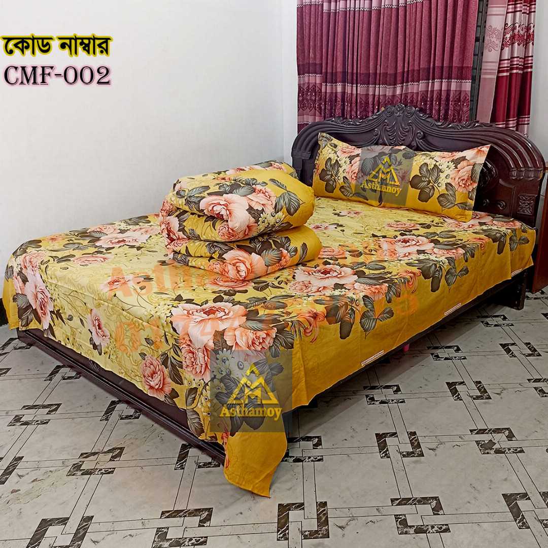 Premium,Quality,Luxury,Twill,Cotton,Fabrics,Bed,Sheet,And,Comforter,5pcs,Set.Comforter,AC,HOME,TEX,Size,Bed,Sheet,Two,Pillow,Covers,Premium,Quality,100%,Twill,Cotton,Panel,Twill,Tuwel,Home,কমফোর্টার
