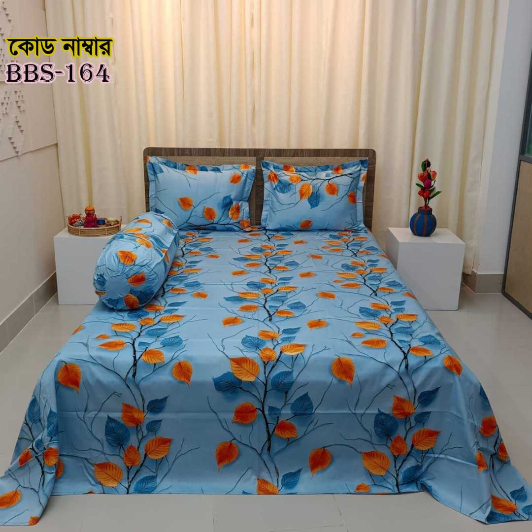 AC,HOME,TEX,King,Size,Bed,Sheet,with,Two,Pillow,Covers,Premium,Quality,100%,Twill,Cotton,Panel,Twill,Tuwel,Digital,Home,Text,Bed,Sheets,Premium,Quality,Double,size,bed,sheet,বেডশীট,বিছানার,চাদর