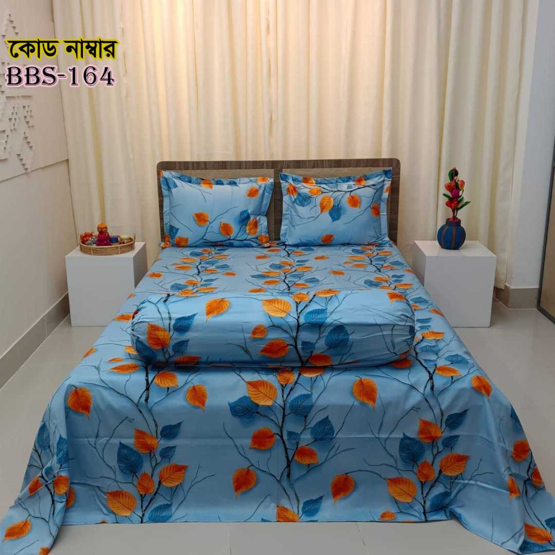 AC,HOME,TEX,King,Size,Bed,Sheet,with,Two,Pillow,Covers,Premium,Quality,100%,Twill,Cotton,Panel,Twill,Tuwel,Digital,Home,Text,Bed,Sheets,Premium,Quality,Double,size,bed,sheet,বেডশীট,বিছানার,চাদর